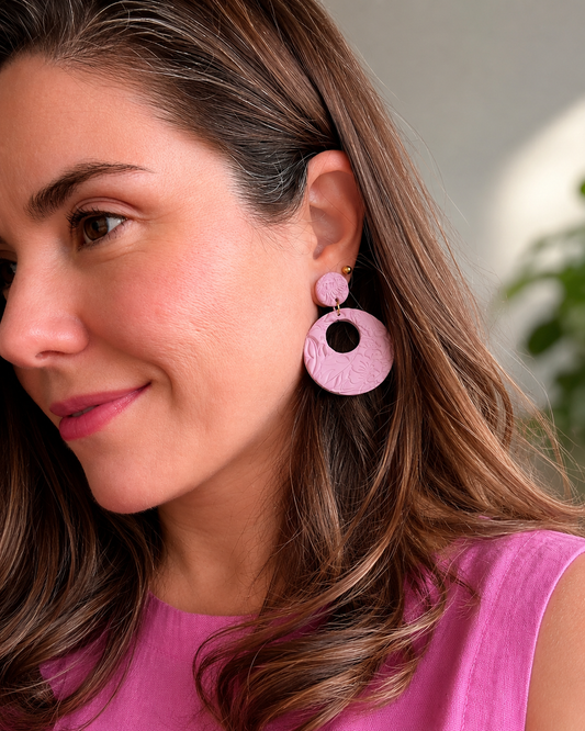 Poppy – Modern Hypoallergenic Floral Dangle Earrings