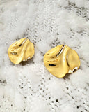18K GOLD PLATED HAMMERED EARRINGS