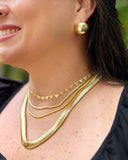 18K GOLD PLATED SMALL HEARTS CHAIN NECKLACE