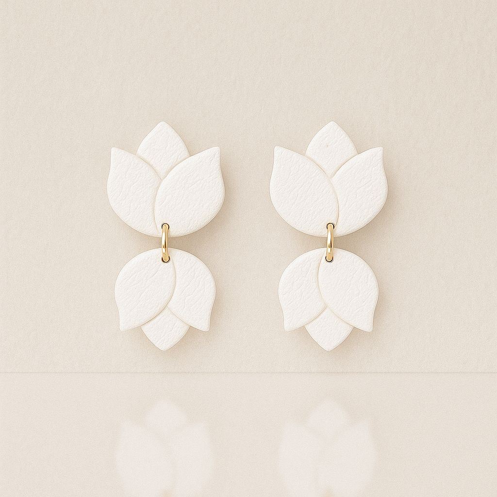 Tulip Dangle (White)