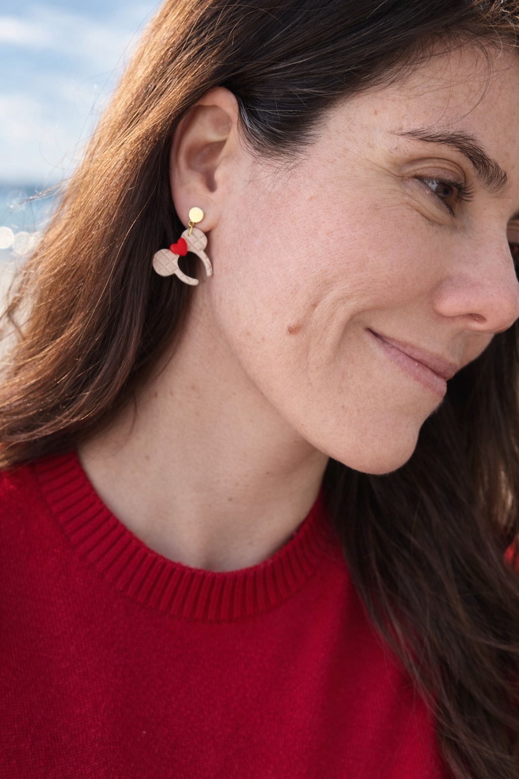 Minnie Waffle Earrings