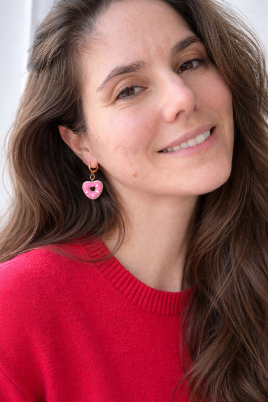 Heart Donuts Earrings