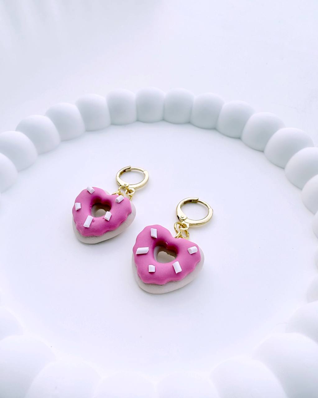 Heart Donuts Earrings