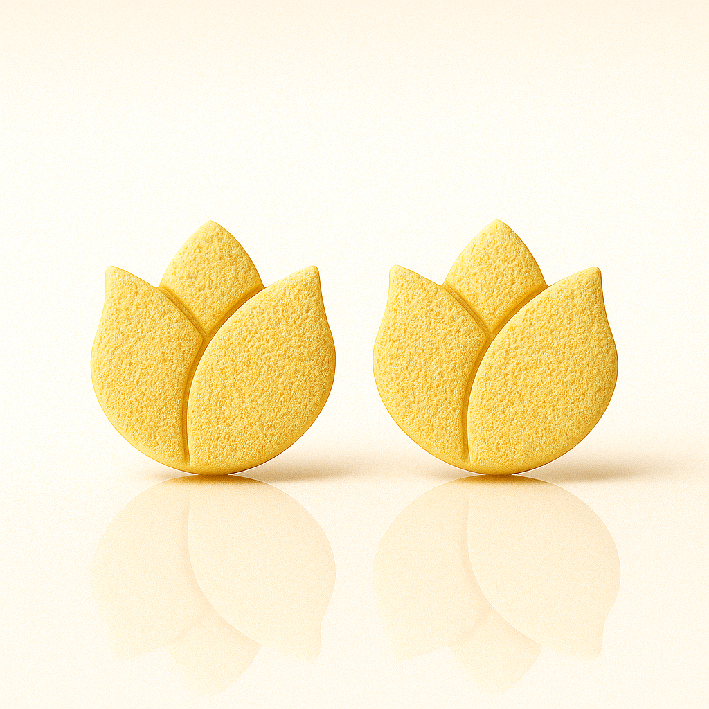 Tulip Stud (Yellow)