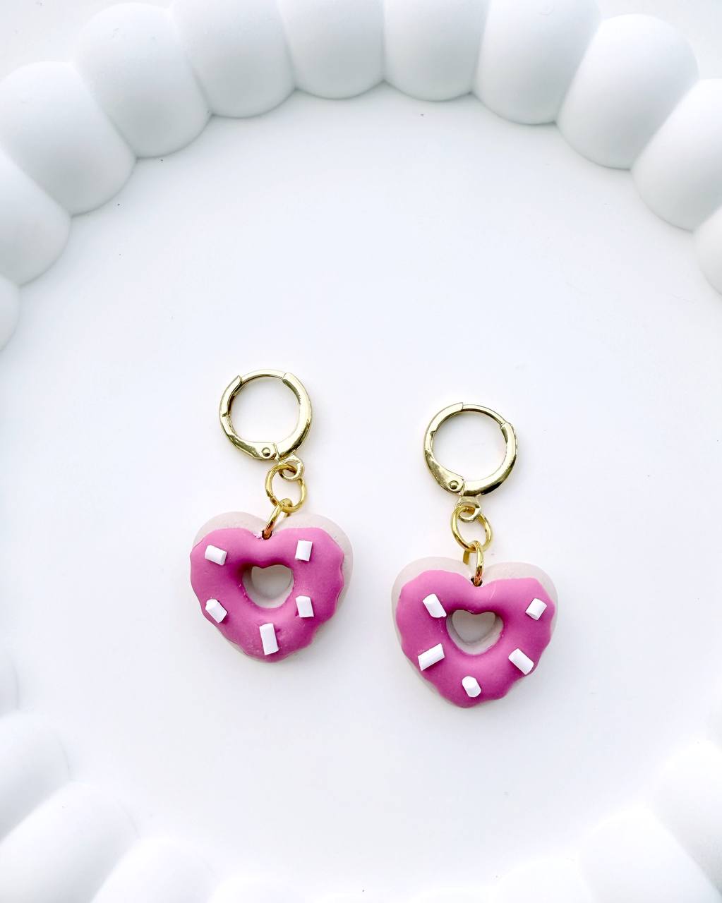 Heart Donuts Earrings