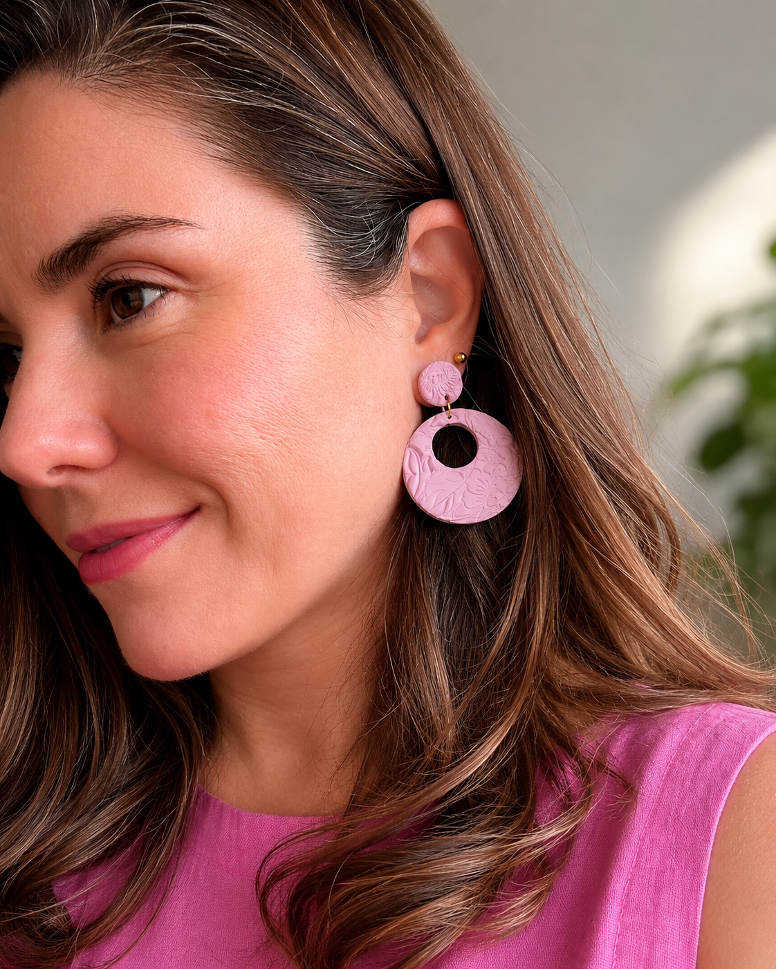 Poppy – Modern Hypoallergenic Floral Dangle Earrings