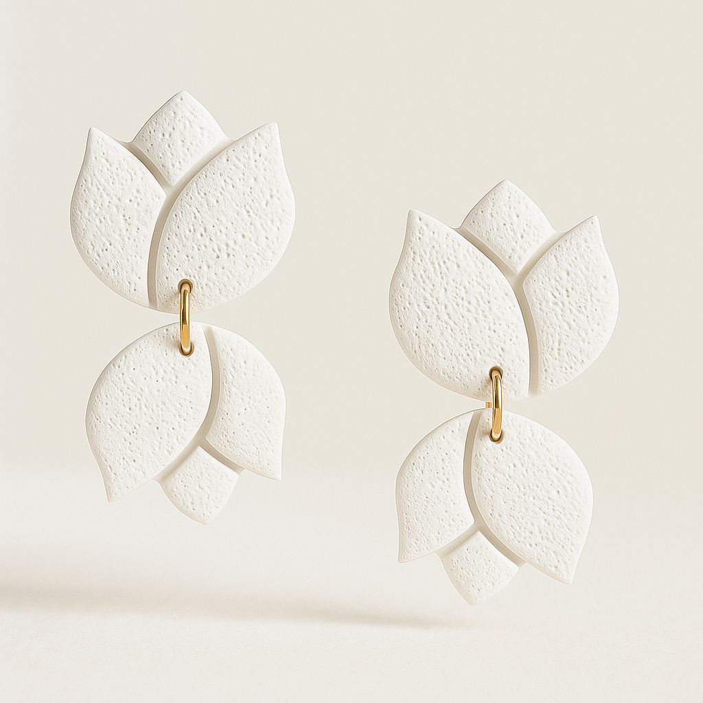 Tulip Dangle (White)