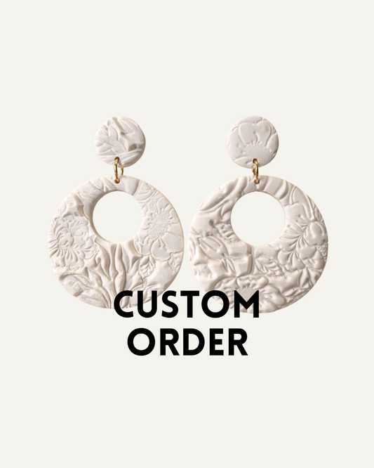 Boucles d'oreilles personnalisées – Sur mesure