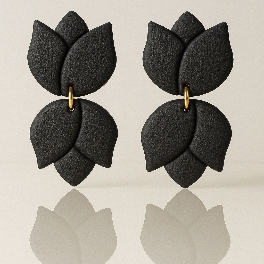 Tulip Dangle (Black)