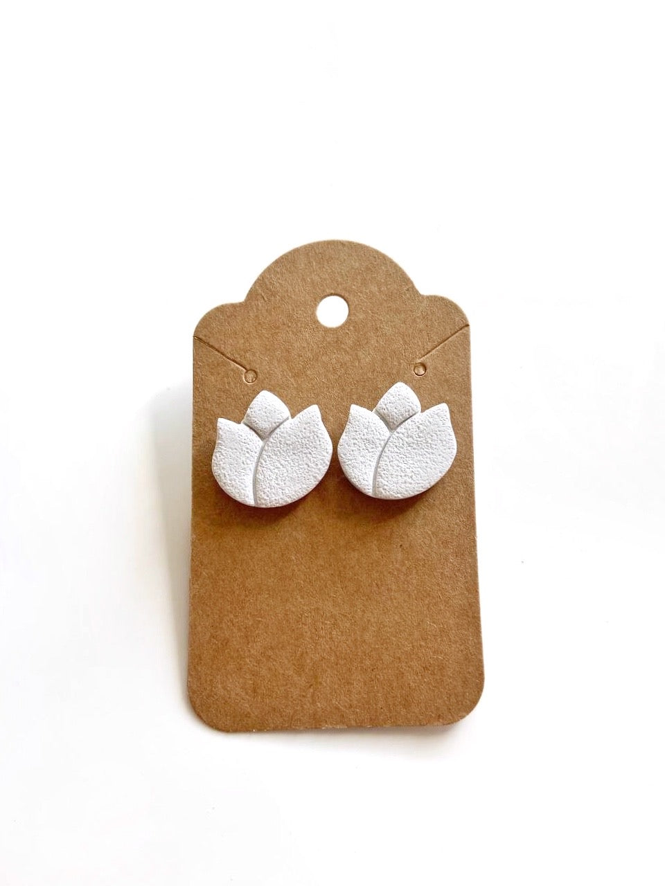 The Tulip Stud - White